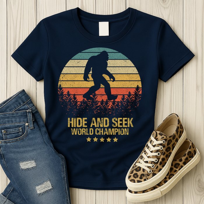 Hide And Seek World Champion Sasquatch Womens T-Shirt