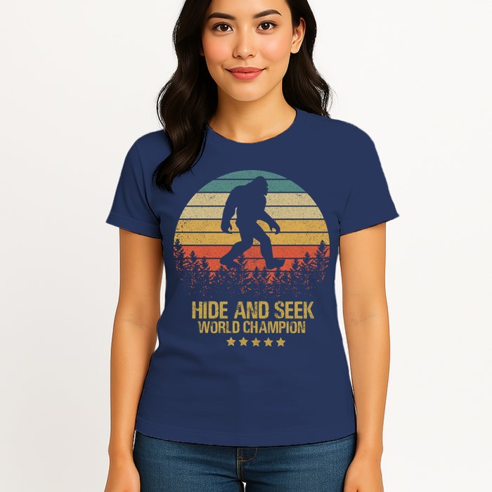 Hide And Seek World Champion Sasquatch Womens T-Shirt