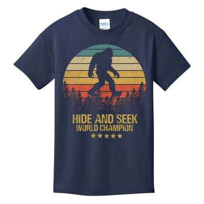 Hide And Seek World Champion Sasquatch Kids T-Shirt