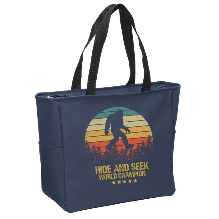 Hide And Seek World Champion Sasquatch Zip Tote Bag