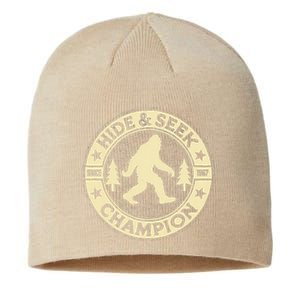 Hide And Seek World Champ Funny Bigfoot Adventure Sustainable Beanie