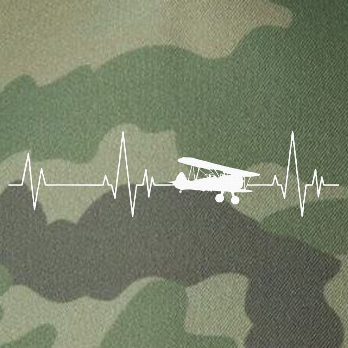 Heartbeat Airplane Single Engine EKG Aviator Flying Pilot Legacy Tie Dye Trucker Hat