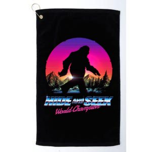 Hike And Seek World Champion Bigfoot Is Real Platinum Collection Golf Towel