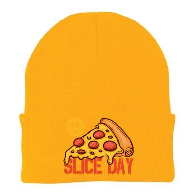 Have A Slice Day Pizza Lovers Pizza Makers Pizza Party Gift Knit Cap Winter Beanie