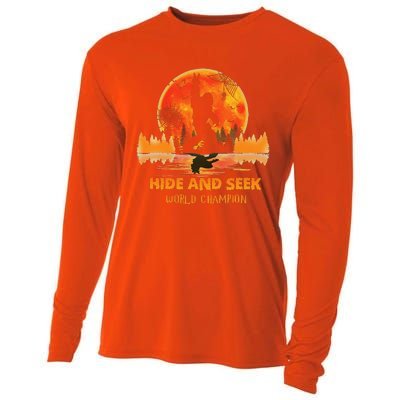 Hide And Seek World Champion Bigfoot Halloween Costume Cooling Performance Long Sleeve Crew