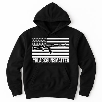 Hashtag Black Guns Matter #blackgunsmatter USA Flag Hoodie