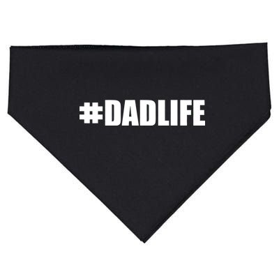 Hashtag Dad Life #DADLIFE Best Father USA-Made Doggie Bandana