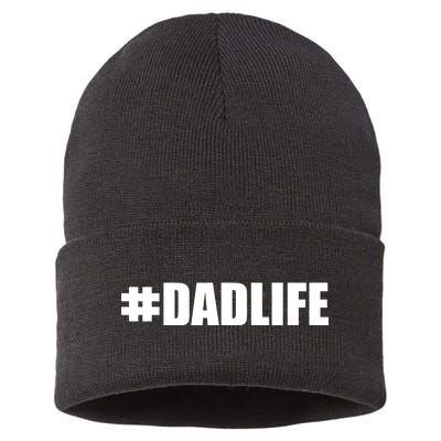 Hashtag Dad Life #DADLIFE Best Father Sustainable Knit Beanie