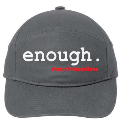 Hashtag #Enough March For Our Lives 7-Panel Snapback Hat