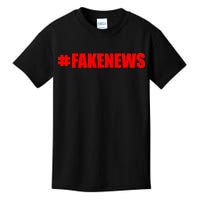 Hashtag Fake News #FAKENEWS Logo Kids T-Shirt