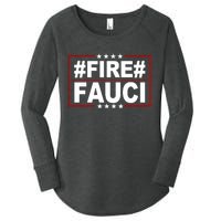 Hashtag Fire Fauci  Women's Perfect Tri Tunic Long Sleeve Shirt