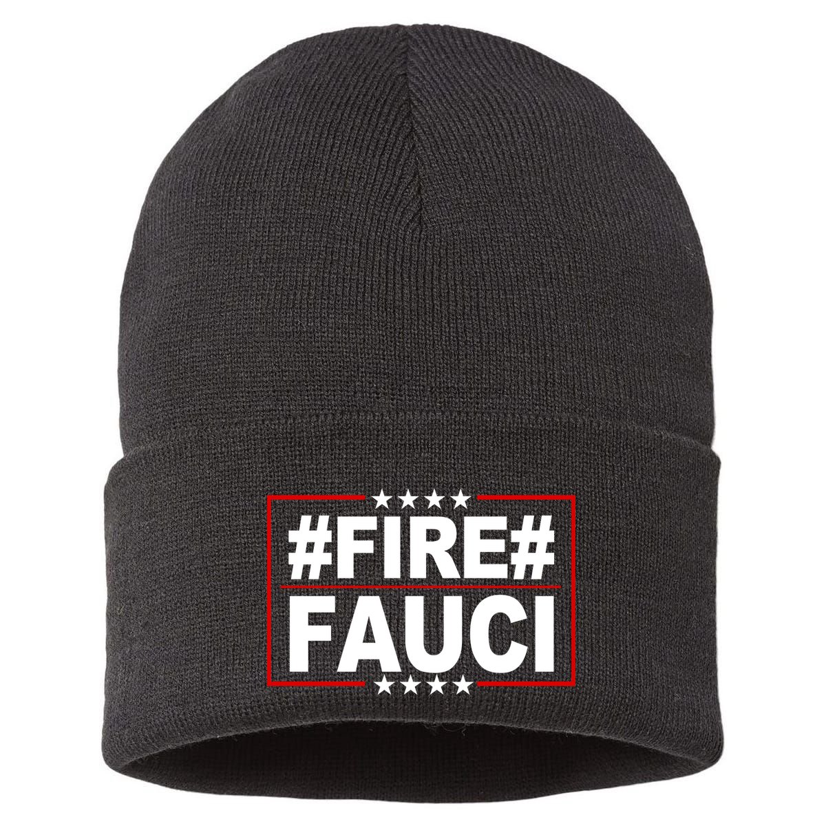 Hashtag Fire Fauci  Sustainable Knit Beanie