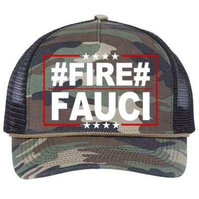 Hashtag Fire Fauci  Retro Rope Trucker Hat Cap