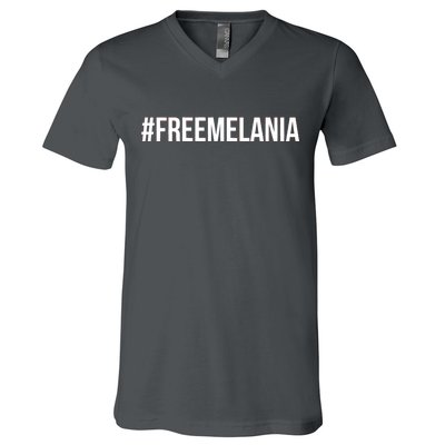 Hashtag Free Melania #freemelania V-Neck T-Shirt