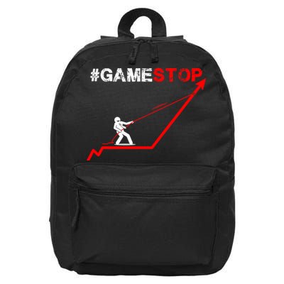 Hashtag Gamestop #gamestop Stock Market GME 16 in Basic Backpack