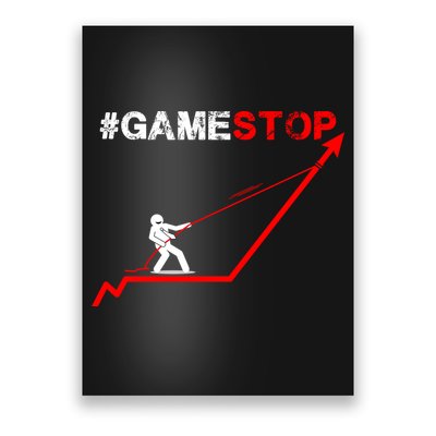 Hashtag Gamestop #gamestop Stock Market GME Poster