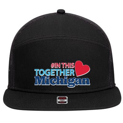 Hashtag In This Together Michigan 7 Panel Mesh Trucker Snapback Hat