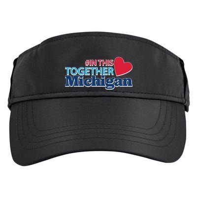 Hashtag In This Together Michigan Adult Drive Performance Visor