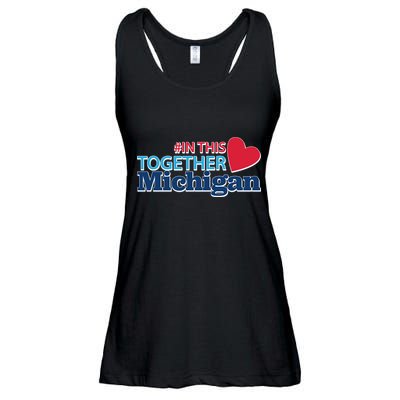 Hashtag In This Together Michigan Ladies Essential Flowy Tank