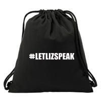 Hashtag Let Liz Speak Nevertheless She Persisted Drawstring Bag