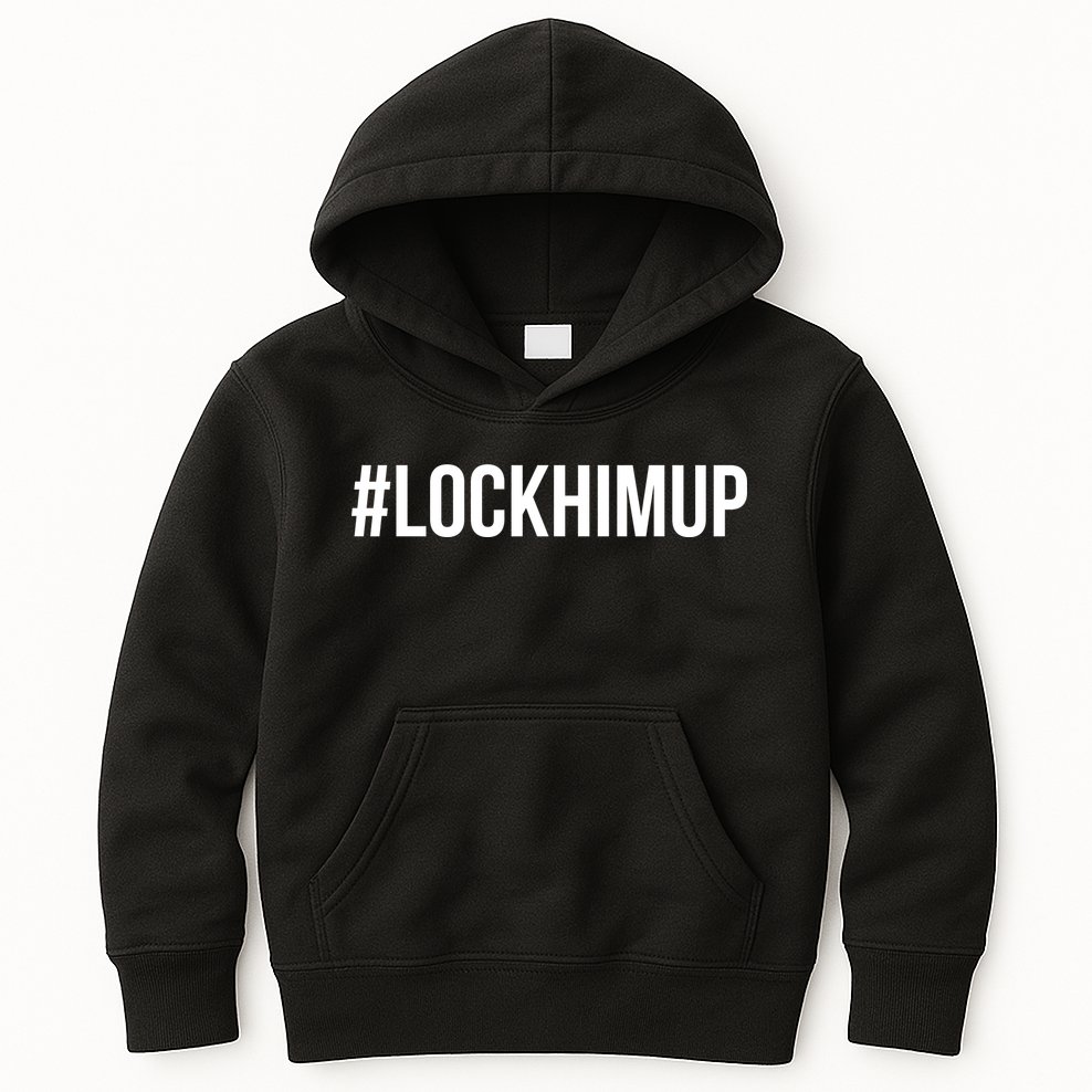 Hashtag Lock Him Up #lockhimup Kids Hoodie