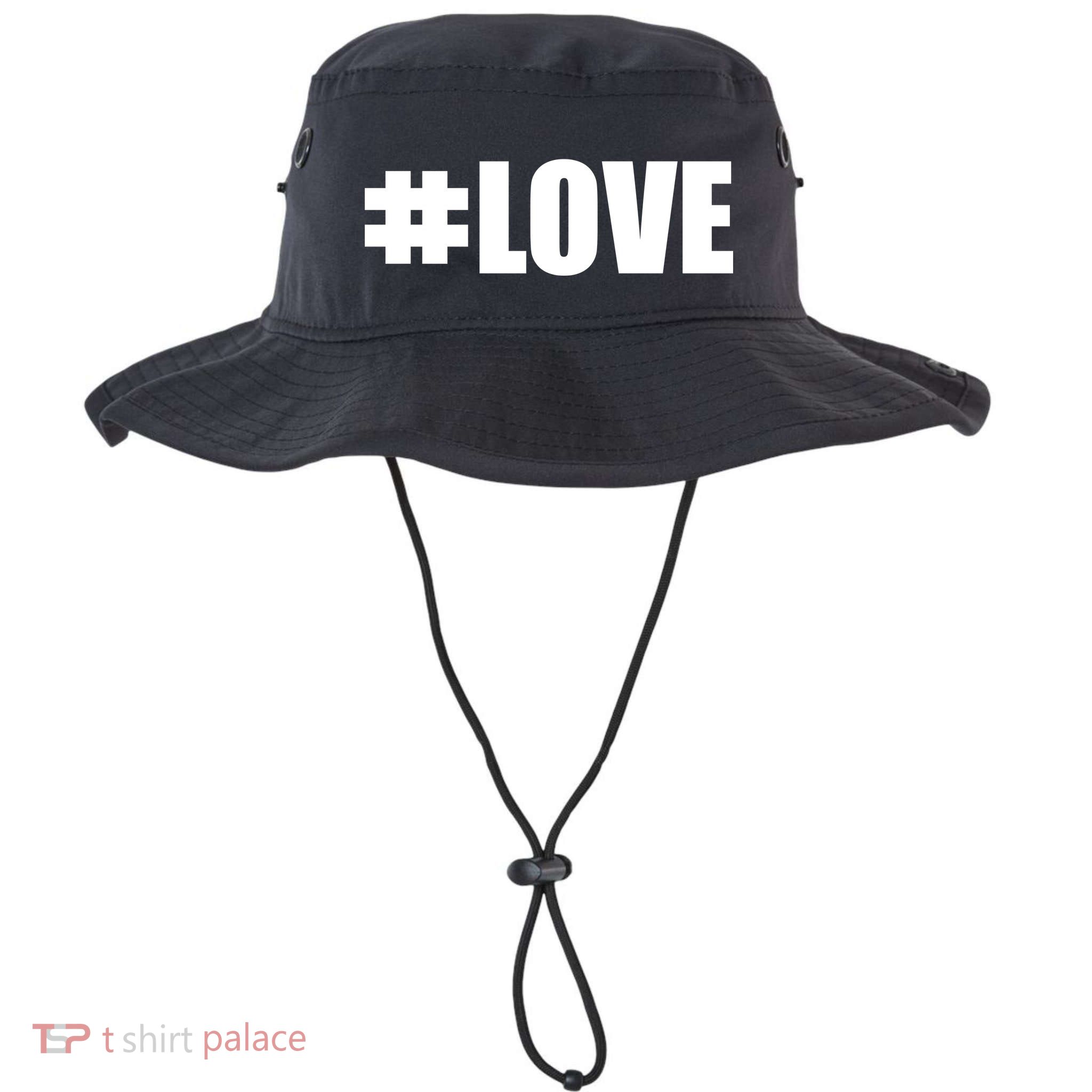 Hashtag Love #Love Valentine's Day Logo Bucket Hat