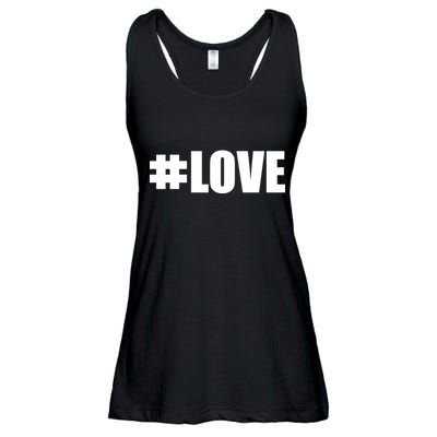Hashtag Love #Love Valentine's Day Logo Ladies Essential Flowy Tank