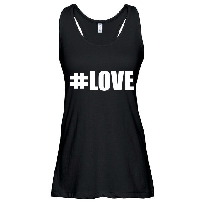 Hashtag Love #Love Valentine's Day Logo Ladies Essential Flowy Tank