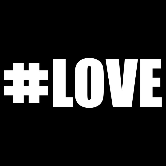 Hashtag Love #Love Valentine's Day Logo Ladies Essential Flowy Tank