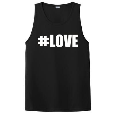 Hashtag Love #Love Valentine's Day Logo PosiCharge Competitor Tank