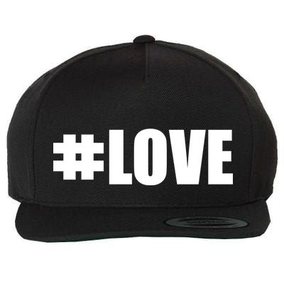 Hashtag Love #Love Valentine's Day Logo Wool Snapback Cap