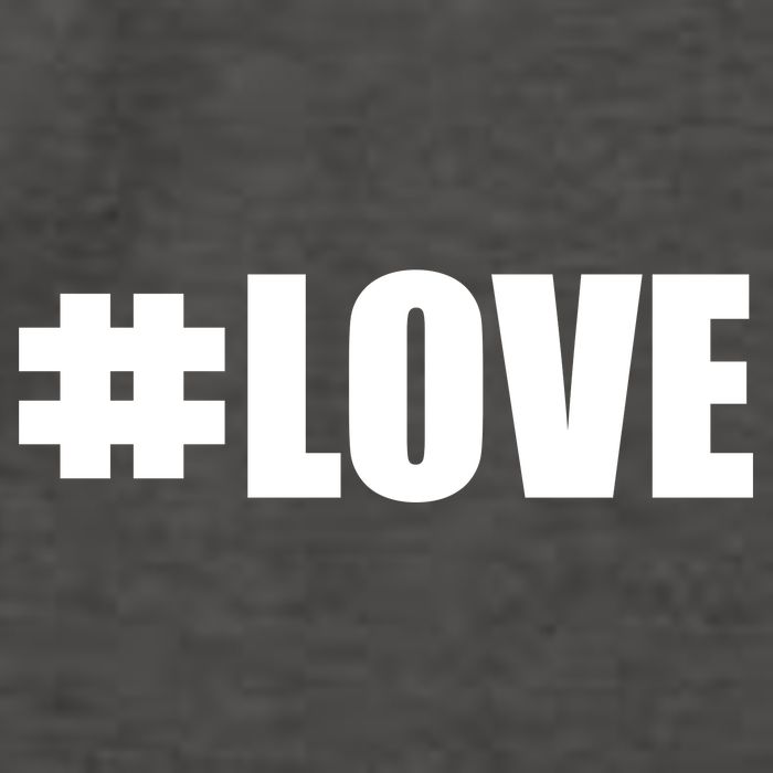 Hashtag Love #Love Valentine's Day Logo Vector Backpack