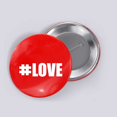 Hashtag Love #Love Valentine's Day Logo Button