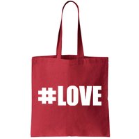 Hashtag Love #Love Valentine's Day Logo Tote Bag