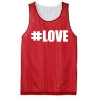 Hashtag Love #Love Valentine's Day Logo Mesh Reversible Basketball Jersey Tank