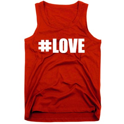 Hashtag Love #Love Valentine's Day Logo Tank Top