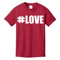 Hashtag Love #Love Valentine's Day Logo Kids T-Shirt