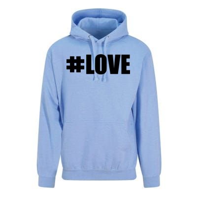 Hashtag Love #Love Valentine's Day Logo Unisex Surf Hoodie