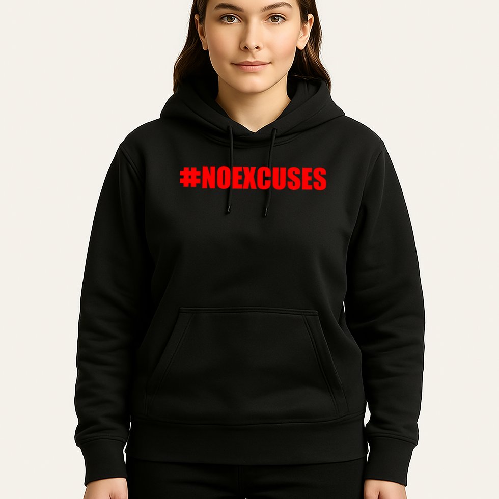Hashtag No Excuses Fitness Gym #NOEXCUSES Hoodie