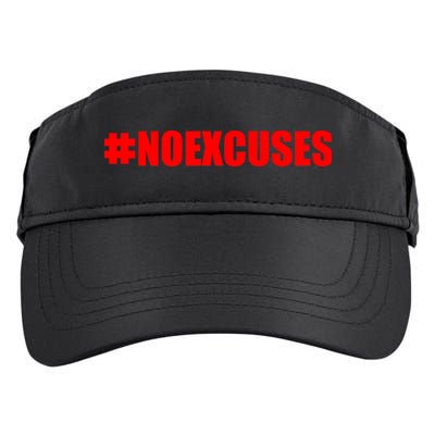 Hashtag No Excuses Fitness Gym #NOEXCUSES Adult Drive Performance Visor