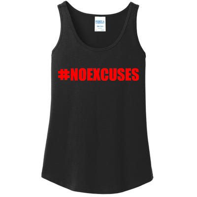 Hashtag No Excuses Fitness Gym #NOEXCUSES Ladies Essential Tank