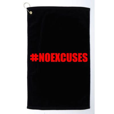 Hashtag No Excuses Fitness Gym #NOEXCUSES Platinum Collection Golf Towel