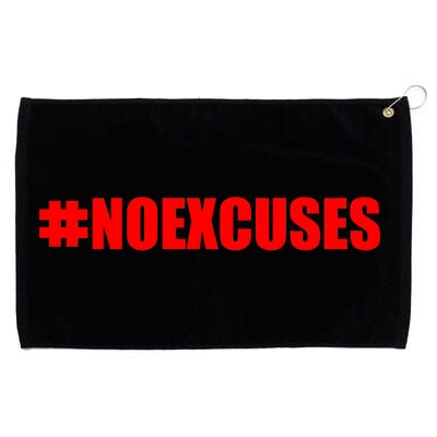 Hashtag No Excuses Fitness Gym #NOEXCUSES Grommeted Golf Towel