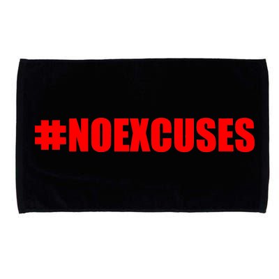 Hashtag No Excuses Fitness Gym #NOEXCUSES Microfiber Hand Towel