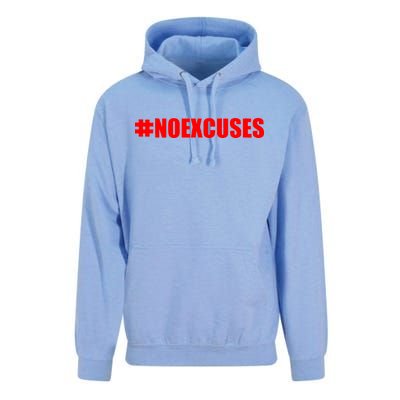 Hashtag No Excuses Fitness Gym #NOEXCUSES Unisex Surf Hoodie