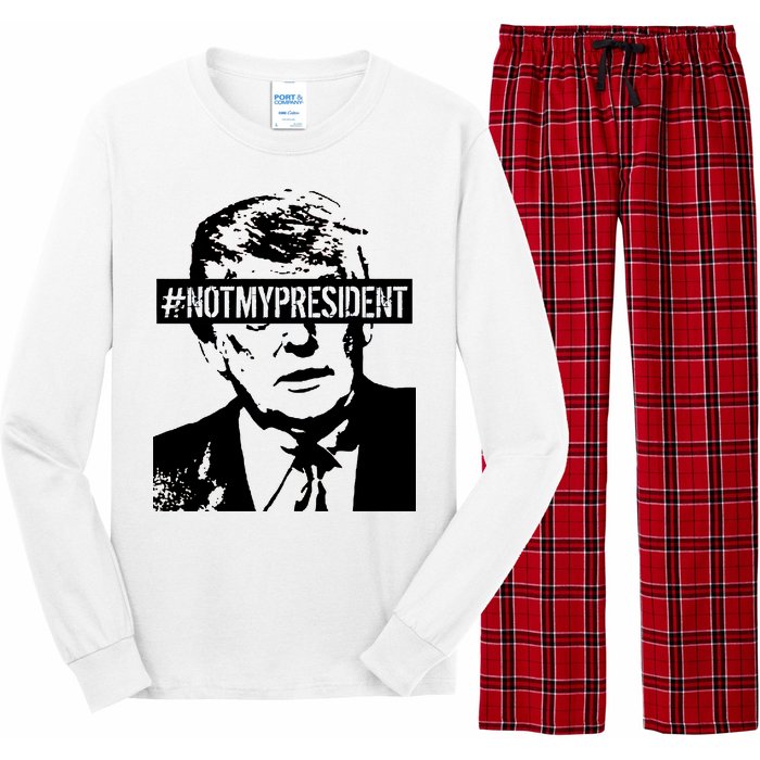 Hashtag Not My President Anti Donald Trump Long Sleeve Pajama Set