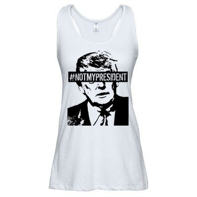 Hashtag Not My President Anti Donald Trump Ladies Essential Flowy Tank