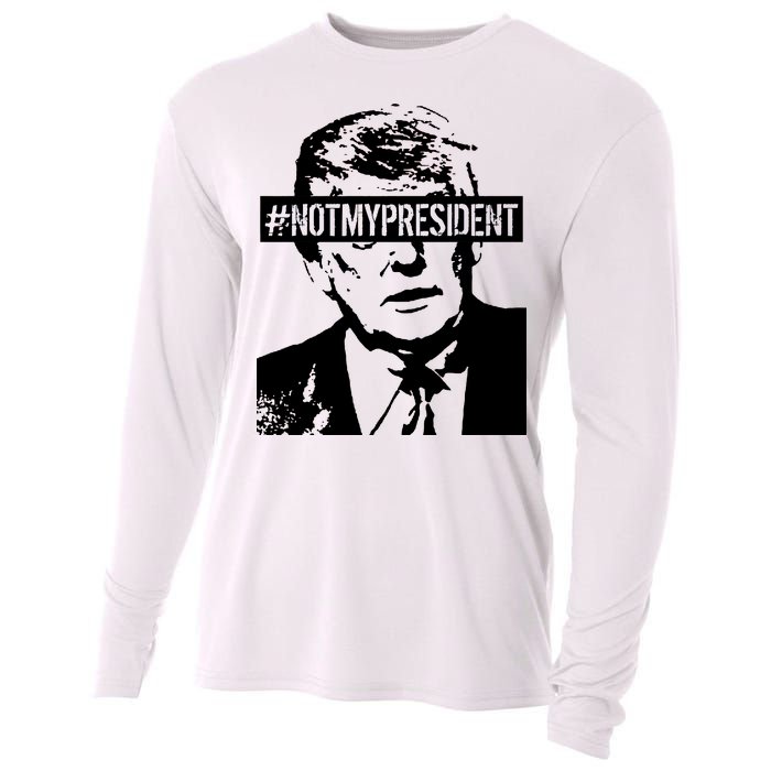 Hashtag Not My President Anti Donald Trump Cooling Performance Long Sleeve Crew