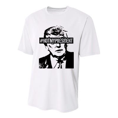 Hashtag Not My President Anti Donald Trump Youth Performance Sprint T-Shirt