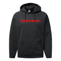 Hashtag Refugees Welcome Anti Travel Ban Performance Fleece Hoodie